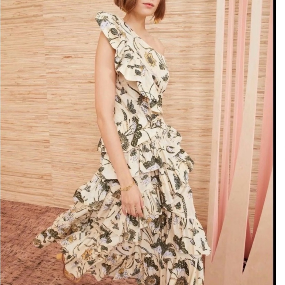Ulla Johnson green and yellow Patterned Fabric